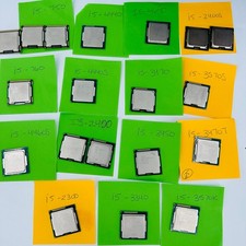 19 Mixed Lot of Intel Core i5 Processors 2400 750 3340 3470 4460 4570 4690
