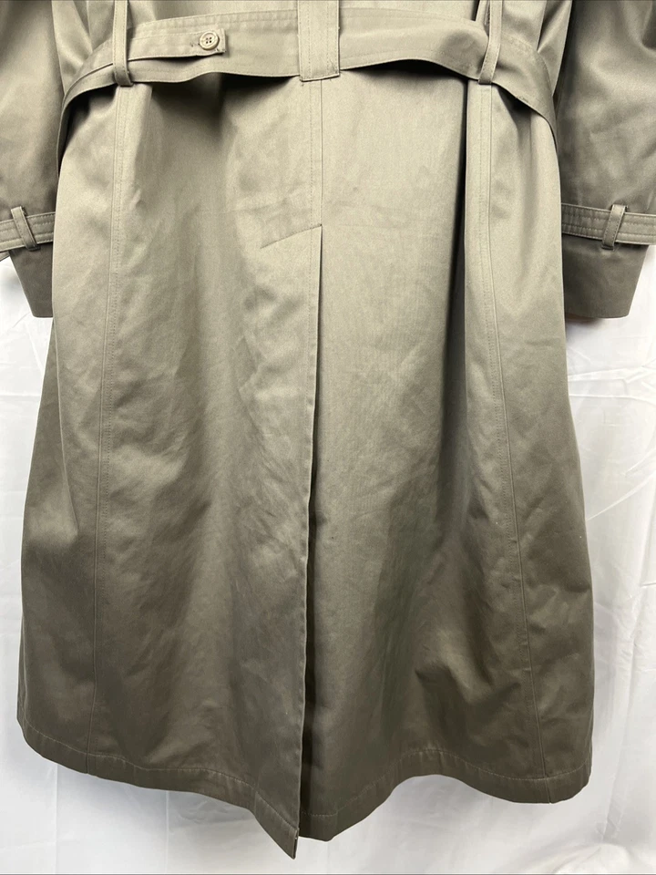 Silver Cloud Men’s Deluxe Trench Coat -Thermolite Removable Zip Lining Vintage - Image 3 of 4