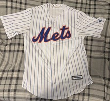 Majestic New York Mets White Pinstripe MLB Jersey Size M