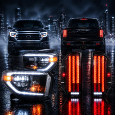 Headlights Tail Lights Set For 2014-2021 Toyota Tundra Full Led Clear Lamp Combo Headlights Tail Lights Set For 2014-2021 Toyota Tundra Full Led Clear Lamp Combo