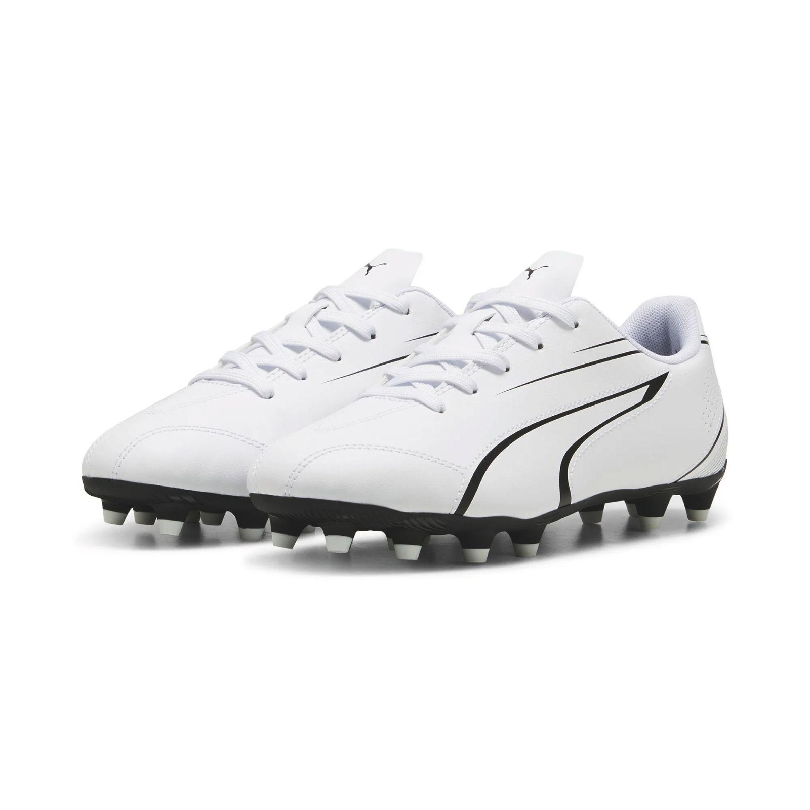 Puma Vitoria FG/AG Junior Football Boots J12 White/Black J12 White/Black