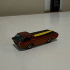 Vintage 1969 Hotwheels Deora Redline Orange Hong Kong Mattel Toy Car