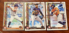 2025 Topps MLB Holiday Astros Jose Altuve H163, Framber Valdez H24, Dezenzo H162
