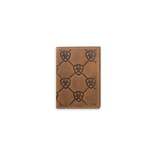 Ariat Trifold Shield Embossed Brown - Accessories Wallet - A3565744