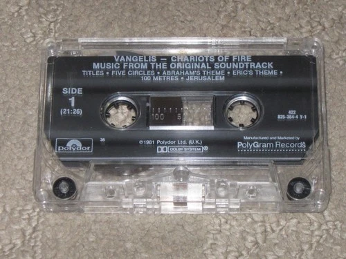 Vangelis Chariots of Fire Cassette Tape
