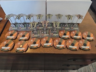 LOT R M3-A INTERCEPTOR STAR WARS X-WING MINITURES GAME 11 SHIPS 12 DIALS