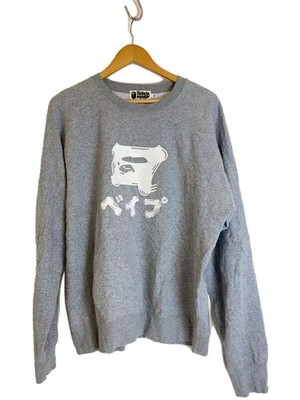 A BATHING APE Sweatshirt gray XL Used