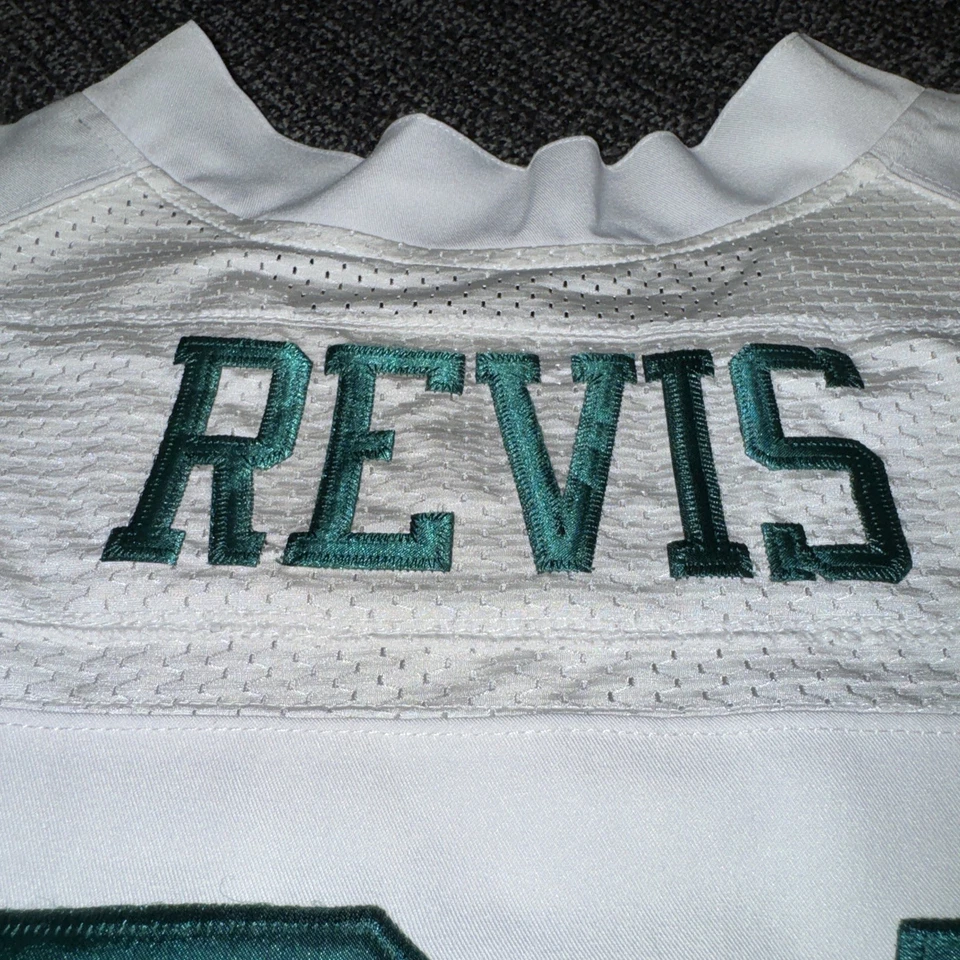 Darrelle Revis 2000s New York Jets Jersey On Field 48 Men’s NFL Sewn - Image 4 of 4