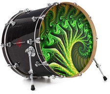 Vinyl Decal Skin for 20" Bass Kick Drum Head Broccoli