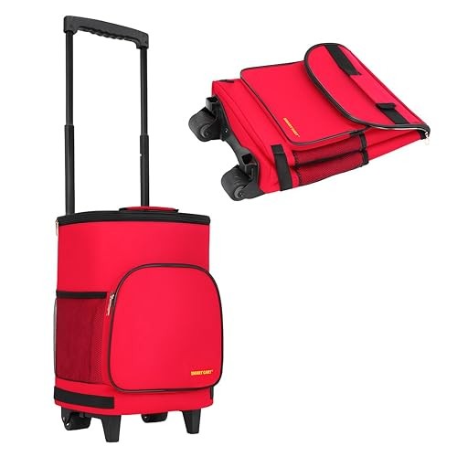 Smart Cart, Red Insulated Collapsible Rolling Tailgate