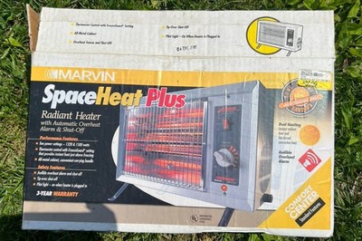 Vintage New Open Box Space Heat Plus Heater Radiant Overheat TESTED WORKS