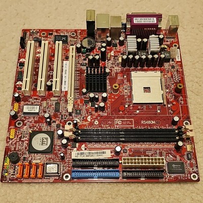 MSI RS480M MS-7145 MicroATX Socket 754 AMD DDR AGP PCI 2 RAM Slots