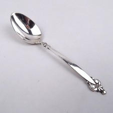 Wilkens Schloss Kronborg Mokkal&ouml;ffel 800 Silber Hammerschlag Jugendstil 10 cm