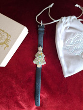 Kirks Folly Christmas Tree Watch Leather Strap Vintage Collectable