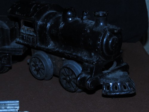 Prewar Clockwork toy train 100yrs old Bing, steam engine, tender, coach cars - Picture 2 of 21