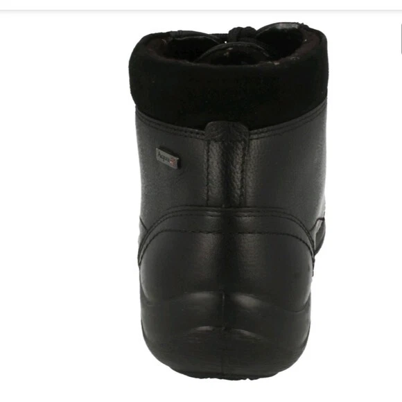 NUEVOS BOTINES DE CUERO PARA MUJER PADDERS JOURNEY 5.5 EEE/EEEE EXTRA ANCHOS NEGROS Foto 4 de 4