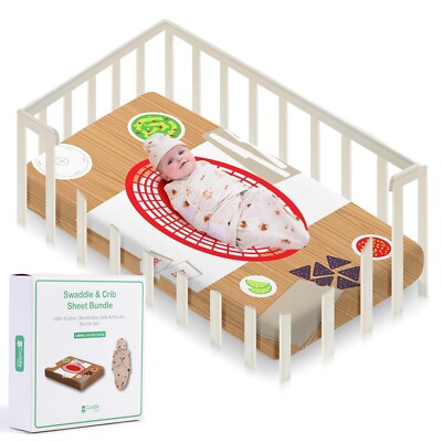 Cuddle Club Newborn Bedding Gift Set - Burrito Bundle Size - Small