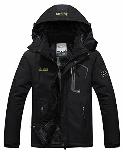 YXP mannen's Mountain WaterBesteendig Ski Jasje Windproof Rain Jasje (MediumZwart YXP mannen's Mountain WaterBesteendig Ski Jasje Windproof Rain Jasje (MediumZwart