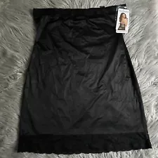 Hooked Up Shapewear Womens Size 3X Black Slip