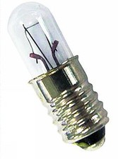 10 SKALENLAMPEN Glühlampe E10 6,3V 0,3A 2W Glühbirne Röhrenlampe für Stern