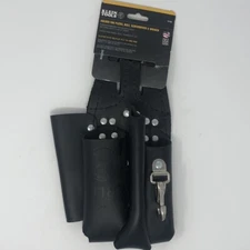 KLEIN TOOLS Black Tool Pouch Leather 5118C NEW
