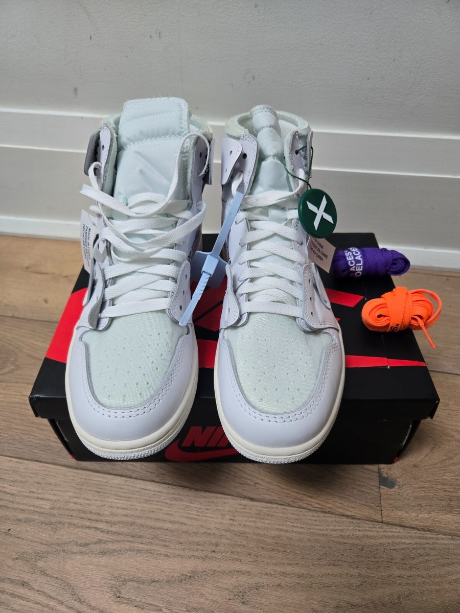 Jordan 1 Retro OG x Off-White High White Euro US 9M | eBay