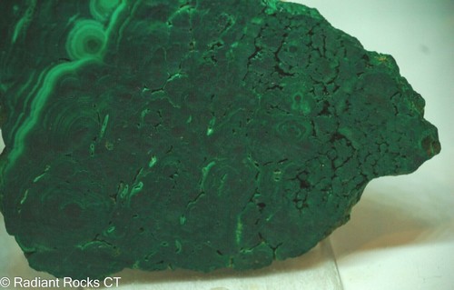 Chatoyant Congo Malachite lapidary slab 13.6 oz (385 grams) - Picture 7 of 8