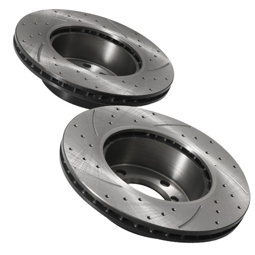 DISCOS DE FRENO DELANTEROS PERFORADOS 284mm RANURADOS PARA BMW SERIE 1 E81 E87 116D 118D 04-11 - Imagen 6 de 9