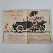 1920 Maxwell Motor Company Detroit, MI Vintage Print Ad