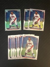 (10) AMBIORIS TAVAREZ 2023 BOWMAN ROOKIE LOT (LUNAR GLOW, MOJO, DRAFT) BRAVES