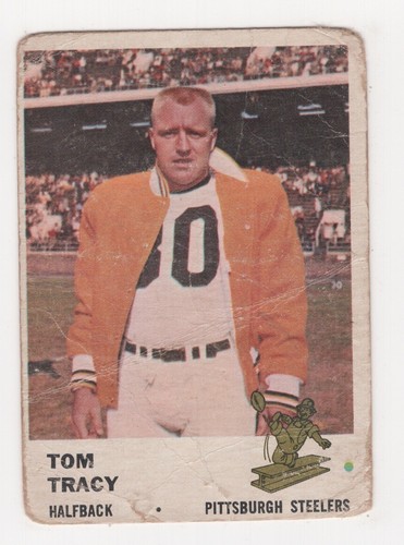 1961 FLEER FOOTBALL TOM TRACY PITTSBURGH STEELERS #119 - Picture 1 of 2