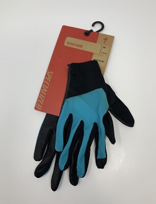 New Specialized Renegade Cycling Gloves Size Medium Aqua