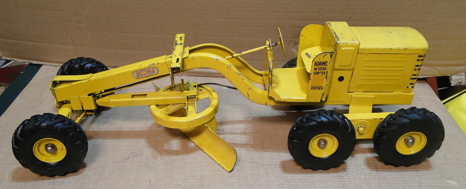 Doepke Model Toys Vintage Pressed Steel Adams Motor Grader, 241/2" Long eBay