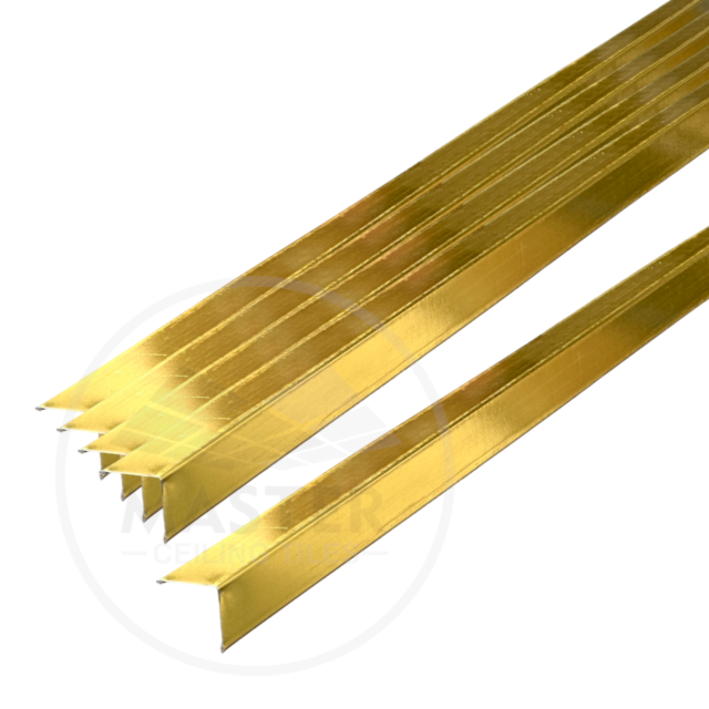 5 Gold Perimeter Wall Angle Trim 2400mm - 2.4 Meter Long Suspended Ceiling Grid