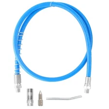 39" Grease Gun Hose,4Pcs Grease Gun Accessories Kit Includes,1pcs 6" Angled Tube