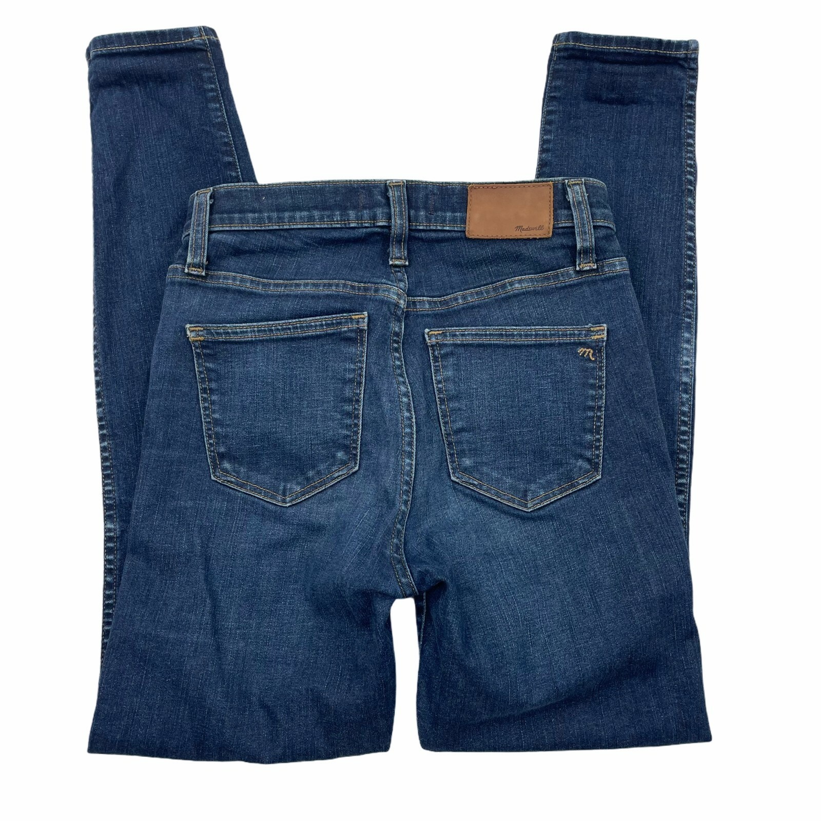 Madewell Womens Dark Wash High Rise Skinny Ankle Jeans in Size 25