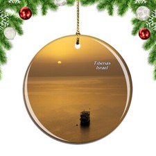 Israel Sea of Galilee Tiberias Christmas ornament city travel souvenir