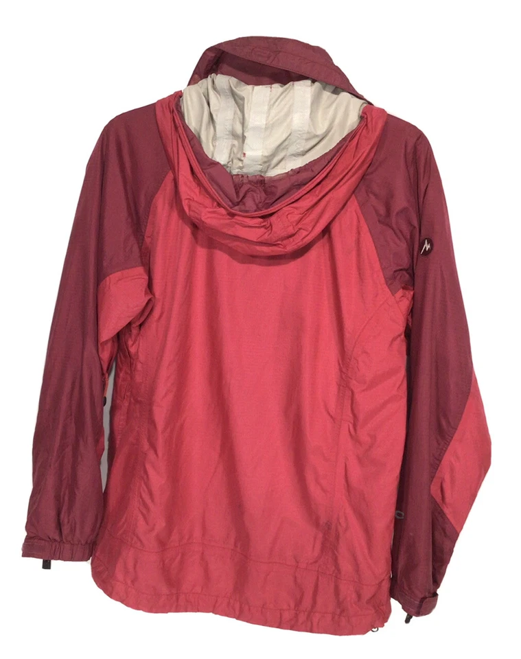 Marmot Women's Small Petite Rain Jacket Hooded Red - Image 3 of 4