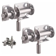 2x Stainless Steel Mini Sliding Bolt Door Gate Latch 2.6 Inch Heavy Duty  N905