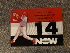 2007 Topps Generation Now Insert #GN64 Phillies Chase Utley Baseball Card