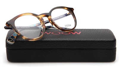NEW WOOW Heat Up 1 Col 2044 Brown Horn EYEGLASSES FRAME 49-20-144 B42mm