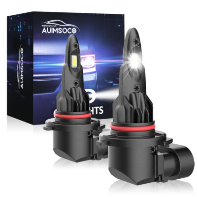 9012 HIR2 LED Headlight Bulbs 90W 22000LM 6500K Hi/Lo Beam Super Bright 2pcs