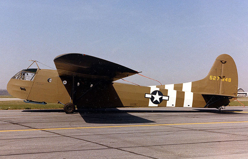 Model Airplane Plans (FF-RC): Waco CG-4A WW-II 52" Wingspan Troop/Cargo Glider
