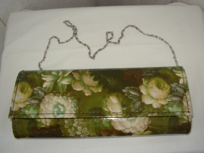 KLEO Wunderschöne Blumen Clutch Mit Kette