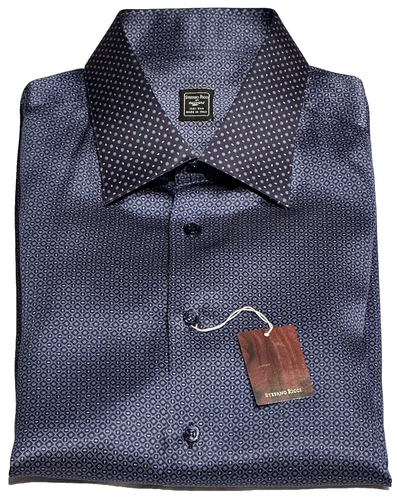Cravate Stefano Ricci 100% Soie - Imprimé Barocco Vert/bleu/jaune - Largeur 9cm - Occasion