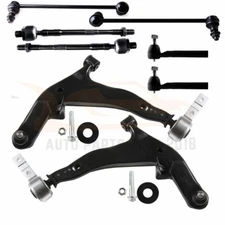 For 2005-2007 Nissan Murano FWD 8PCS Front Lower Control Arms Tie Rods Kit