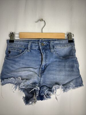 KanCan High Rise Cut Off Jean Shorts KC6033L Size 5/26 26x2.5