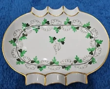 Herend Hungary Cigarette or Cigar Ashtry DishVintage MCM 5.5" X 4.5"