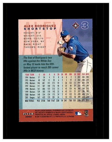 ALEX RODRIGUEZ YOU PICK SEE SCANS OF EVERY CARD AWESOME SELECTION ROOKIES LOT #1 - Picture 197 of 362