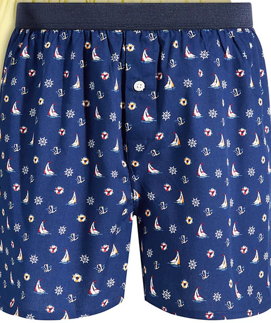 Мужское нижнее белье Club Room из 2 предметов шорты-боксеры Sailboat Tropical Мульти M 3990₽